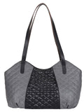 Glaze Quilted Leatherette Handbag