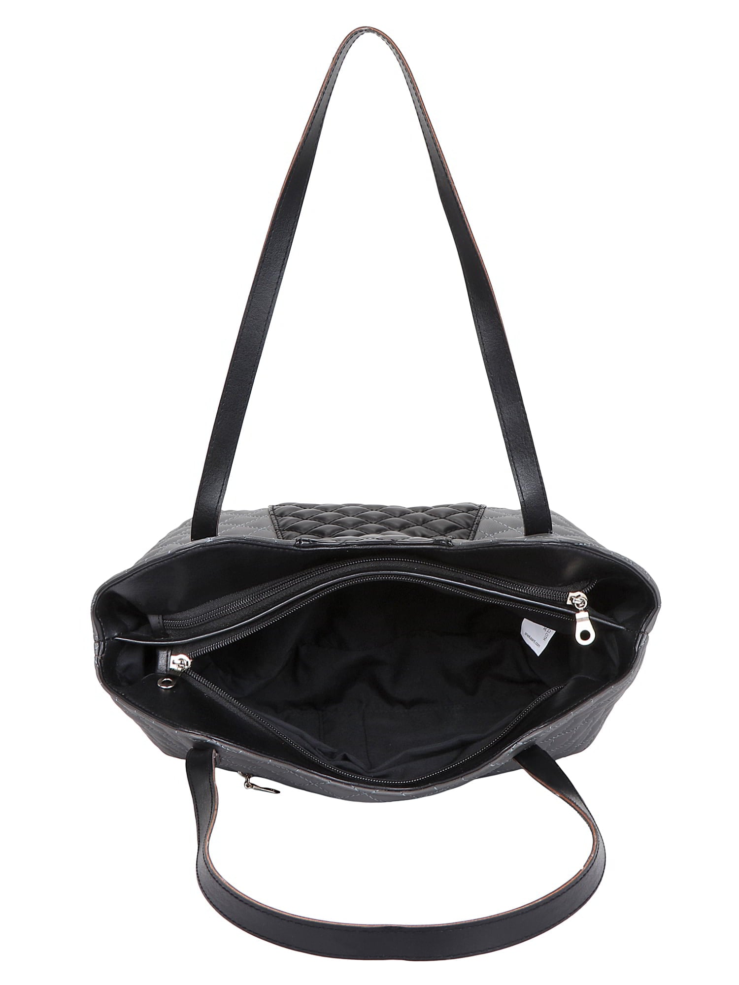 Glaze Quilted Leatherette Handbag