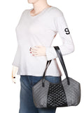 Glaze Quilted Leatherette Handbag