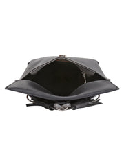 Modish Solid Leatherette Sling Bag