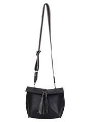 Modish Solid Leatherette Sling Bag
