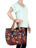 Artsy Digital Print Polyester Canvas Shoulder Bag