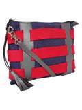 Twine Striped Canvas Sling Bag