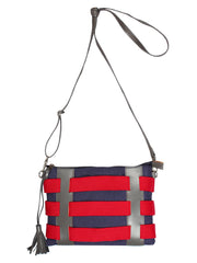 Twine Striped Canvas Sling Bag