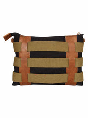 Twine Striped Canvas Sling Bag