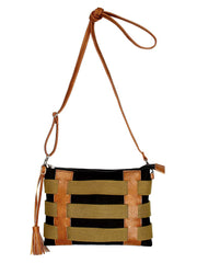 Twine Striped Canvas Sling Bag