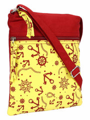 La Borsa Cargo Print Canvas Sling Bag