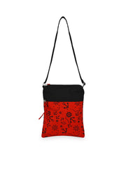 La Borsa Cargo Print Canvas Sling Bag