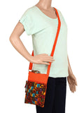 La Borsa Alphabet Print Canvas Sling Bag