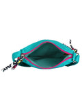 La Borsa Alphabet Print Canvas Sling Bag