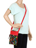 La Borsa Alphabet Print Canvas Sling Bag