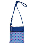 La Borsa Geometric Print Canvas Sling Bag