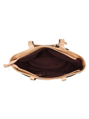 Wooly Striped Cotton Velvet Shoulder Bag