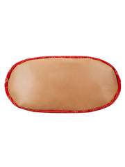 Wooly Striped Cotton Velvet Shoulder Bag