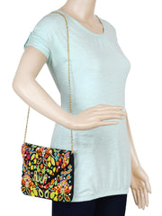 Globlie Beaded Canvas Sling Bag