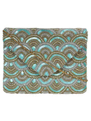 Globlie Beaded Canvas Sling Bag