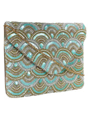 Globlie Beaded Canvas Sling Bag