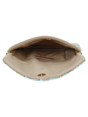 Globlie Beaded Canvas Sling Bag