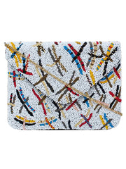 Globlie Beaded Canvas Sling Bag