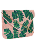 Globlie Beaded Canvas Sling Bag