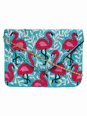 Globlie Beaded Canvas Sling Bag