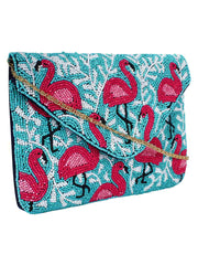 Globlie Beaded Canvas Sling Bag