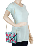 Globlie Beaded Canvas Sling Bag