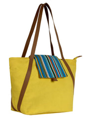Fancy Solid Cotton Handbag