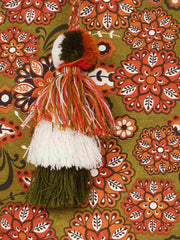 Florid Printed Canvas & Pu Tote Bag