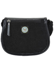 Classic Cotton & Leatherette Sling Bag
