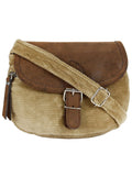 Classic Cotton & Leatherette Sling Bag