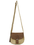 Classic Cotton & Leatherette Sling Bag