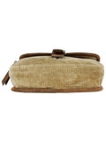 Classic Cotton & Leatherette Sling Bag