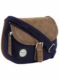 Classic Cotton & Leatherette Sling Bag