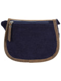 Classic Cotton & Leatherette Sling Bag