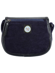 Classic Cotton & Leatherette Sling Bag