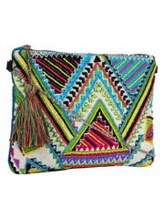 Glitzy Jacquard Sling Bag