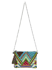 Glitzy Jacquard Sling Bag