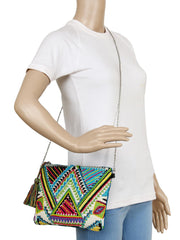 Glitzy Jacquard Sling Bag