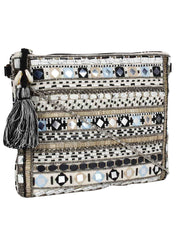Glitzy Jacquard Sling Bag