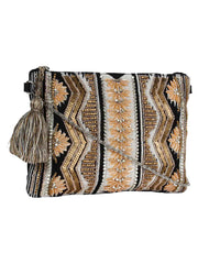 Glitzy Jacquard Sling Bag