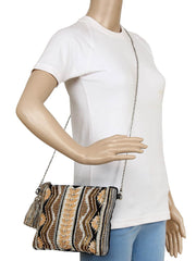 Glitzy Jacquard Sling Bag