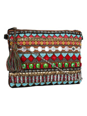 Glitzy Jacquard Sling Bag