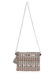 Glitzy Jacquard Sling Bag