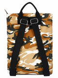 Mini Camouflage Print Canvas Backpack