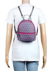 Mini Printed Polyester Backpack