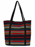Striped Women's Shopping Bag