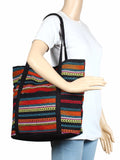 Striped Women's Shopping Bag