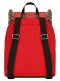 Showy Geometric Cotton Canvas Backpack