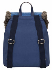 Showy Geometric Cotton Canvas Backpack